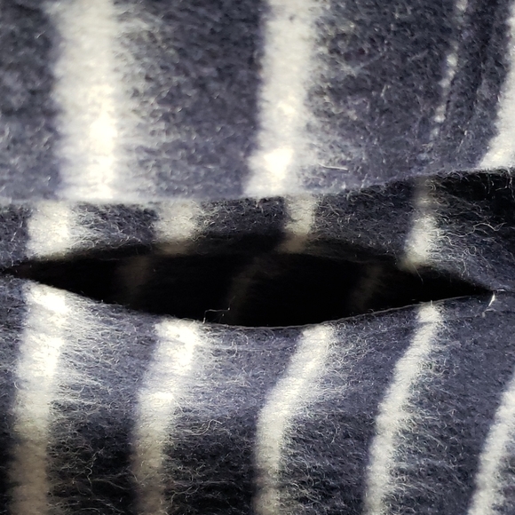 Avec Les Filles Sailor Stripe Double Breasted Peacoat Navy and White Size M NWT - Picture 7 of 16